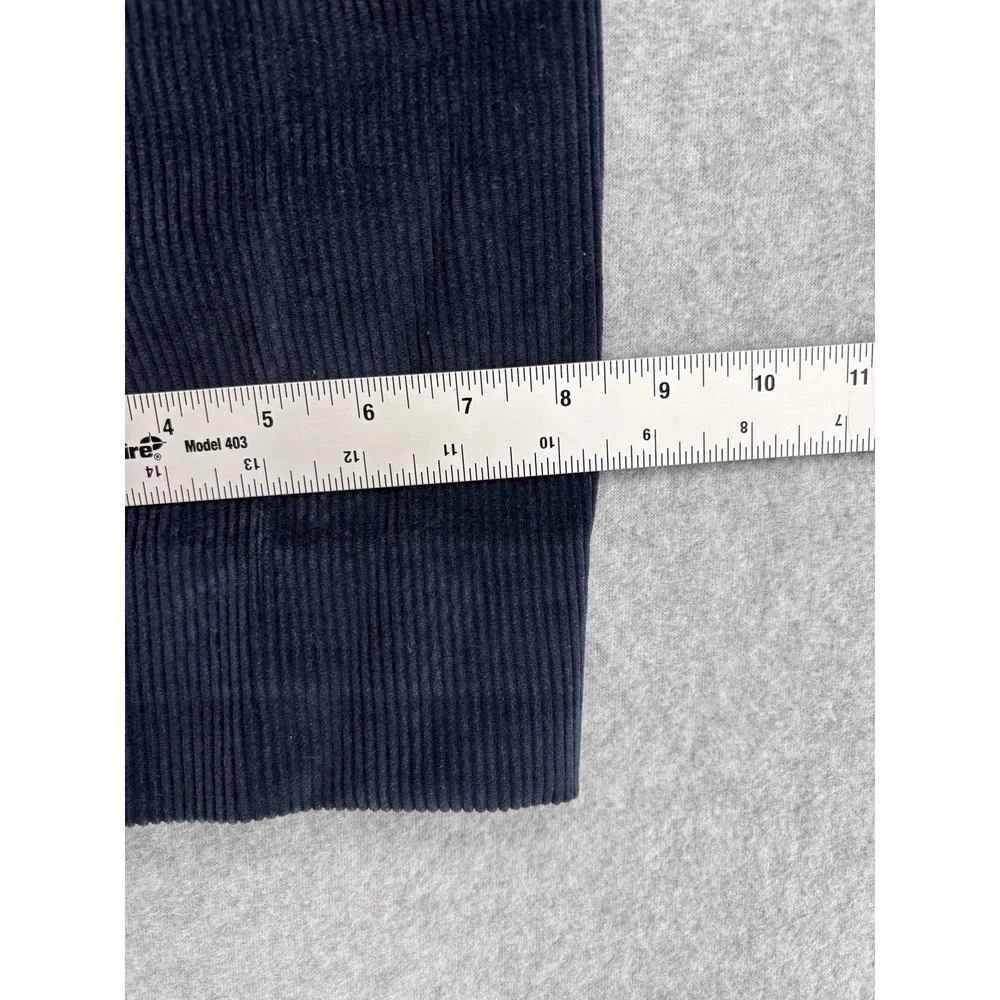 Vintage Eddie Bauer Corduroy Pants Made USA Navy Pleated 26x29